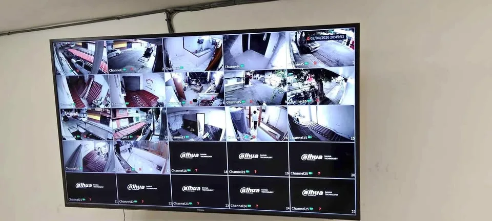 Monitoreo empresarial de 25 cámaras