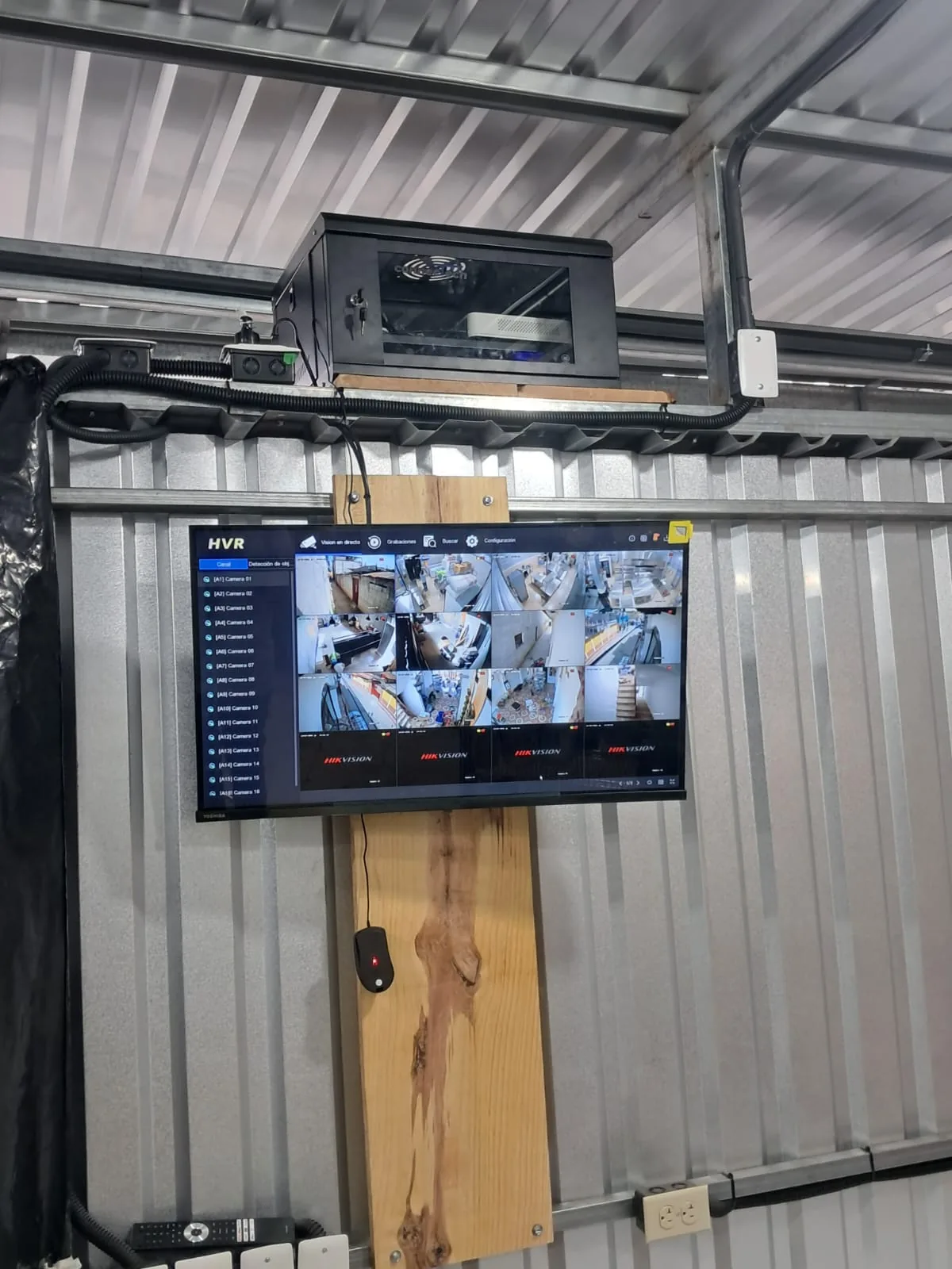 Monitoreo CCTV en nave industrial