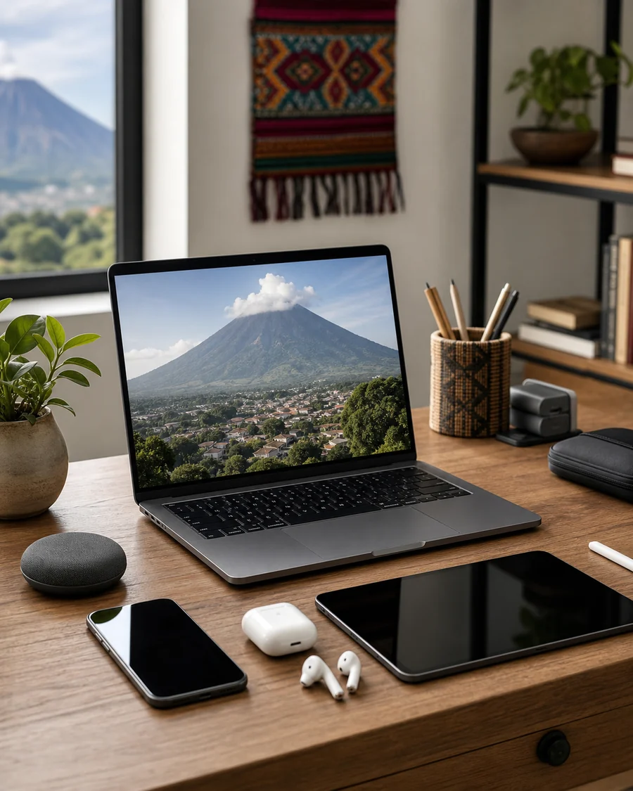 Equipos tecnológicos para trabajo y estudio